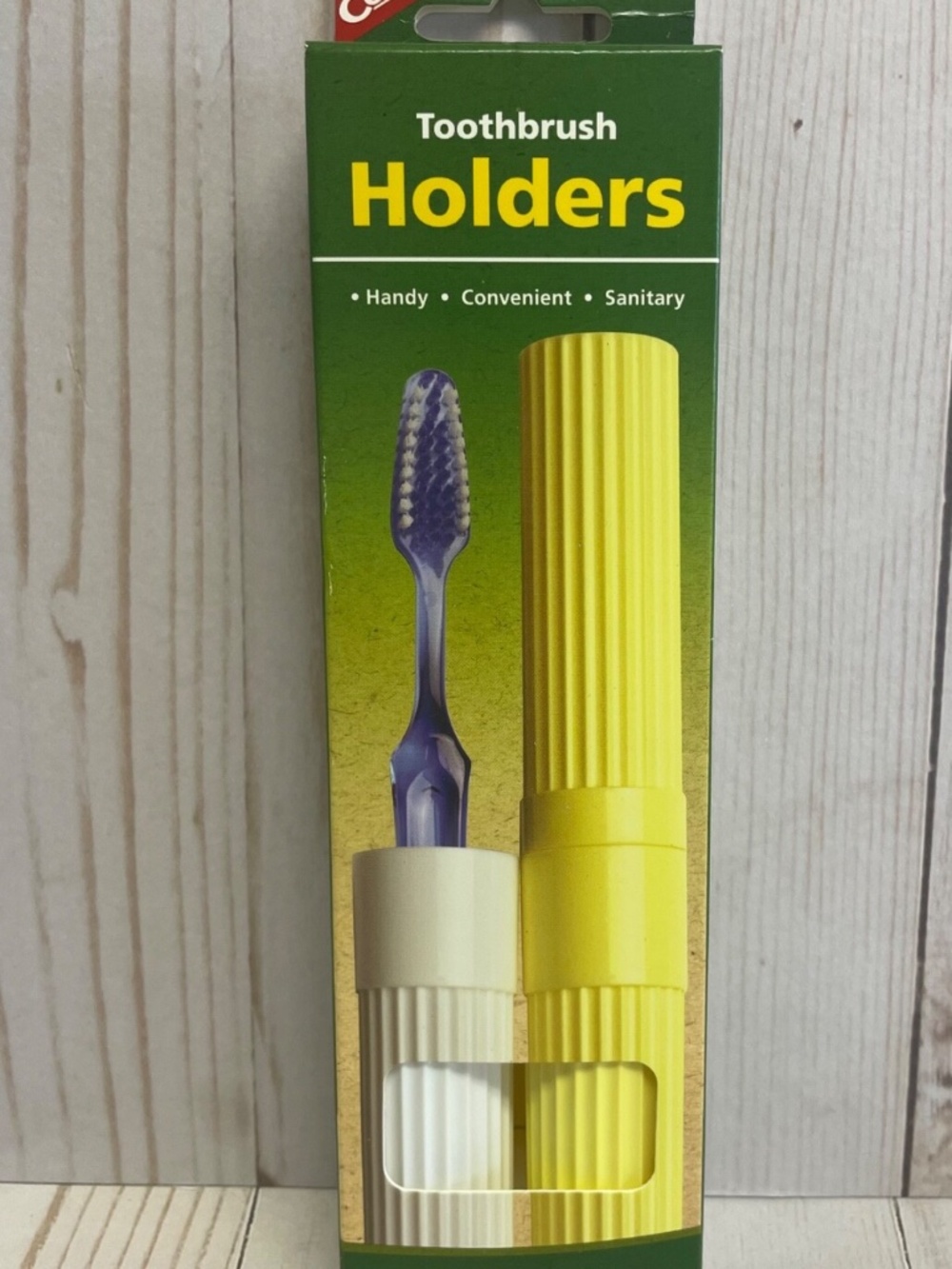 Coghlan's Toothbrush Protective Caps Holder Set 2 Tube Cover Travel Sanitary NEW
